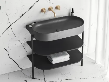 Espirit falba süllyesztett mosdócsaptelep belső egységgel ES 019.60GLB.O1, Gold Brushed