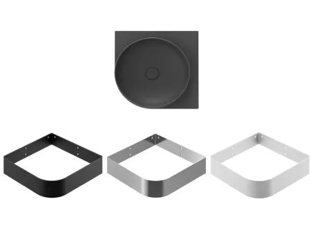 Yard 45 C kerámiamosdó antracit, túlfolyó furat nélkül