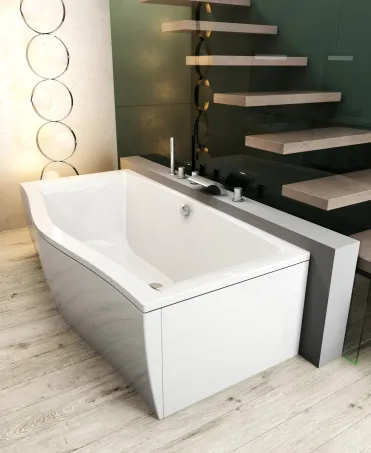 Kádperemre szerelhető vízesés csaptelep, szett-tel WF 025.00CR