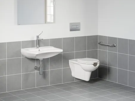 Safe Rim fali WC szett, fehér