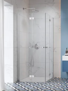 Nes 8 KDD-B szögletes zuhanykabin 80x100 átlátszó