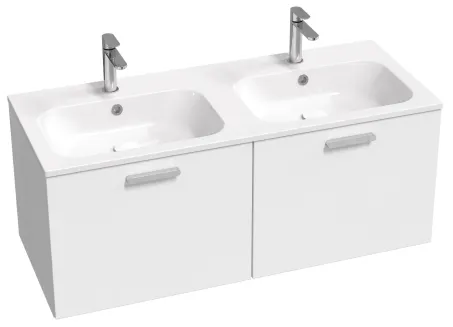 Chrome Slim 120 duplamosdó fehér, furattal