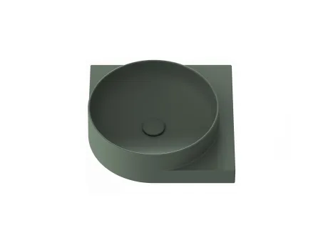 Yard 45 C kerámiamosdó Grey Green, túlfolyó furat nélkül