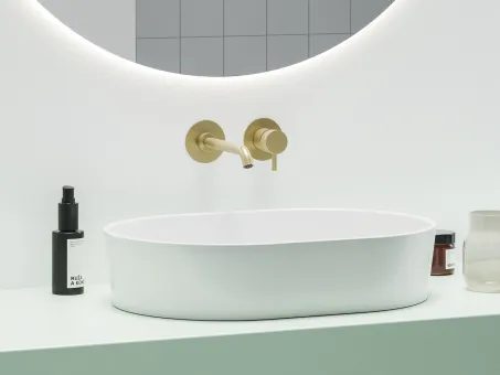 Espirit falba süllyesztett mosdócsaptelep belső egység nélkül ES 019.60GLB.O1.RB07B, Gold Brushed