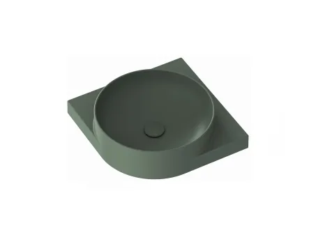 Yard 45 C kerámiamosdó Grey Green, túlfolyó furat nélkül