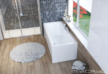 Amanda egyenes akril kád 160x75