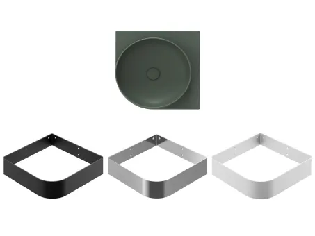 Yard 45 C kerámiamosdó Grey Green, túlfolyó furat nélkül