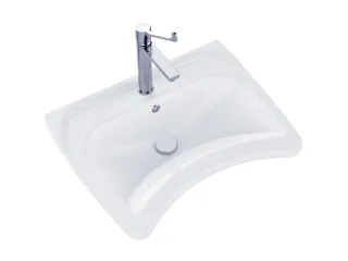 Safe 60 mosdó, csaptelep furattal és túlfolyóval