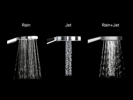 Flat XXL zuhanyfej, lapos, 3 funkciós, 140 mm 961.00CR, króm