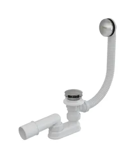 Kád le/túlfolyószett 570 ClickClack, krómozott fedél