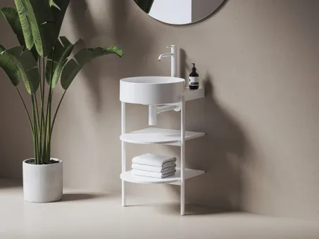 CS Yard 40 fürdőszobai bútor, matt fehér