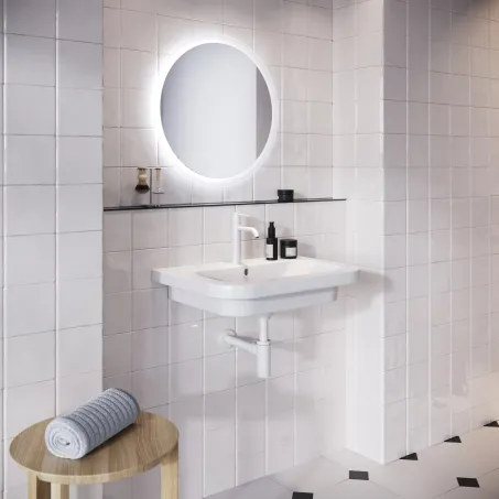 Espirit álló mosdócsaptelep 190 mm leeresztő nélkül ES 012.10WV, White Velvet
