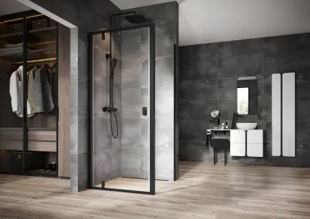 OZ Ravak Runway 75 zuhanyfolyóka fekete