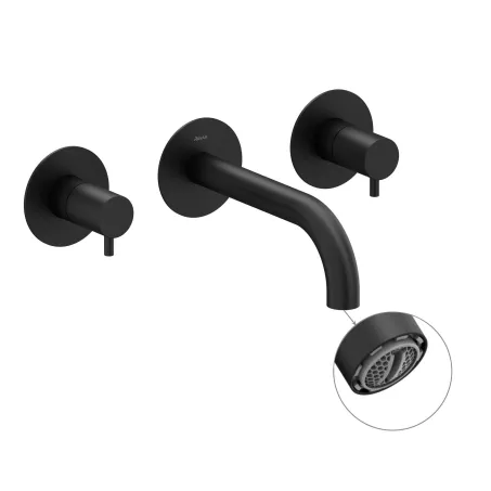 Espirit falba süllyesztett mosdócsaptelep belső egységgel ES 019.20BLM.O1, Black Matt