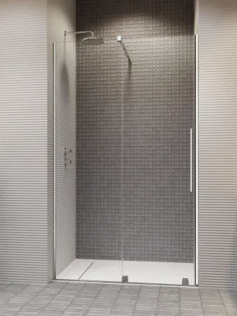 Furo DWJ zuhanyajtó 90 átlátszó jobbos