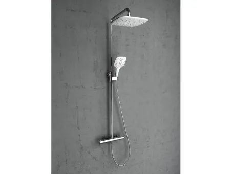 Termo 300 zuhanyoszlop termosztátos csapteleppel TE 093.00CR/WH, króm/fehér