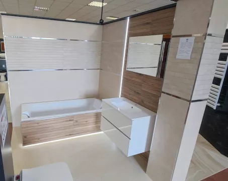 Rako Base WARVN431 világos bézs matt 30x90 fali csempe