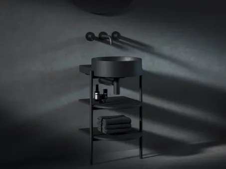 CS Yard 40 fürdőszobai bútor, matt fekete