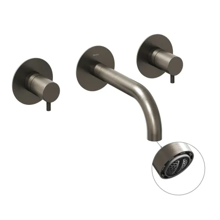 Espirit falba süllyesztett mosdócsaptelep belső egységgel ES 019.20GB.O1, Graphite Brushed