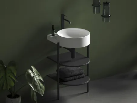 CS Yard 40 fürdőszobai bútor, matt fekete