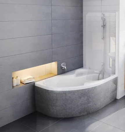 Rosa II 160x105 akrilkád  jobb (hófehér)