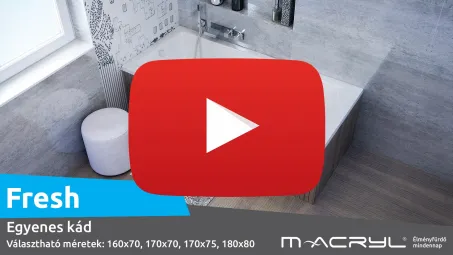 Fresh egyenes akril kád 160x70