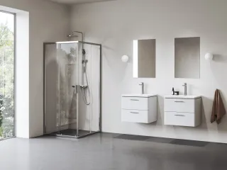 Blix II NBLRV2 80x80 zuhanykabin krómhatású+transparent