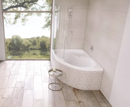 Rosa II 170x105 akrilkád bal (hófehér)