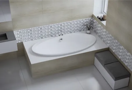 Oval különleges akril kád 190x95