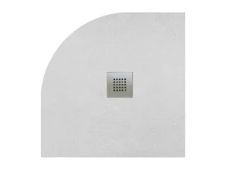 Kios A íves lapos zuhanytálca 80x80 fehér