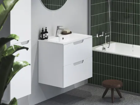 Classic II SD 60 fürdőszobai szekrény mosdó alá fehér/szürke