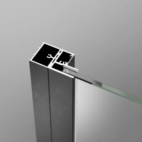 Nes Brushed GunMetal DWS szálcsiszolt fegyvermetál zuhanyajtó 110 átlátszó balos