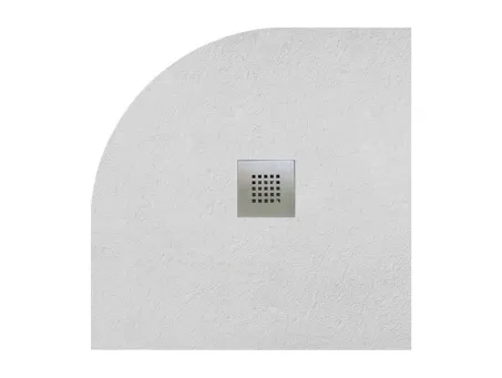 Kios A íves lapos zuhanytálca 90x90 fehér