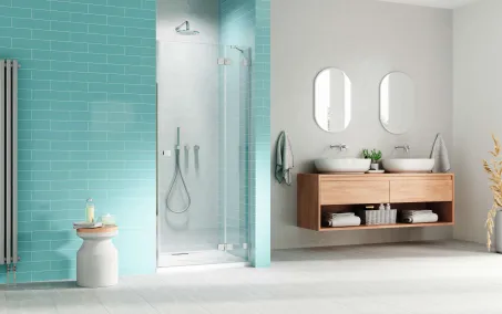 Essenza Pro 8 DWJ zuhanyajtó 80 átlátszó jobbos