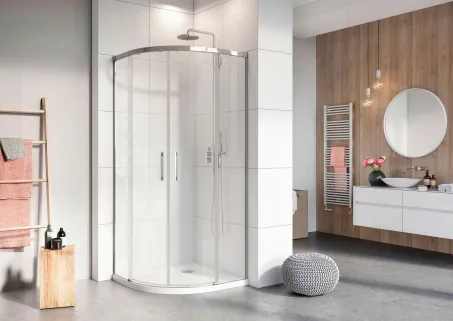 Idea PDD íves zuhanykabin 80x90 átlátszó