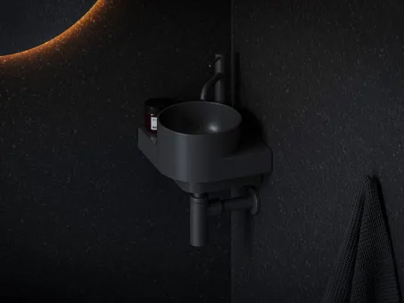 Yard 28 C kerámiamosdó matt fekete