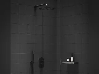 Espirit falba süllyesztet csaptelep, automatikus kétutas, belső egységgel ES 061.20BLM.O2, Black Matt