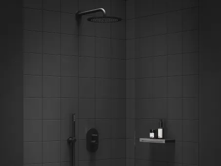 Espirit falba süllyesztet csaptelep, automatikus kétutas, belső egységgel ES 061.20BLM.O2, Black Matt