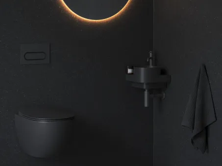 Yard 28 C kerámiamosdó matt fekete