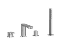 Chrome II 4-nyílásos kádperem csaptelep zuhanyszettel, króm CR II 026.00CR