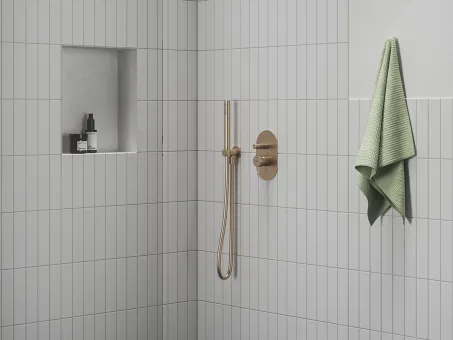 Zuhanygégecső 150 cm, műanyag 913.62RGB, Rose Gold Brushed