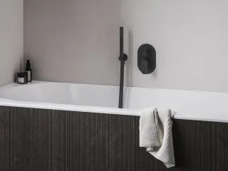 Eleganta falba süllyesztett csaptelep, kétutas, belső egység nélkül EL 065.20BLM.O2.RB07E, Black Matt