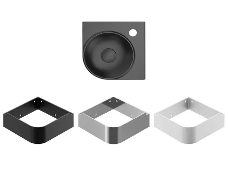 Yard 28 C kerámiamosdó matt fekete