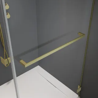 Szálcsiszolt arany törölközőtartó