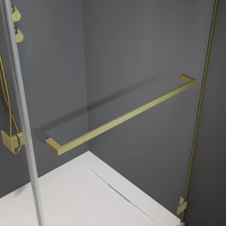 Szálcsiszolt arany törölközőtartó