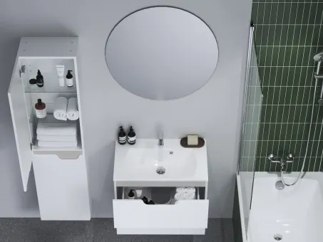 Classic II SD 80 fürdőszobai szekrény mosdó alá fehér/szürke