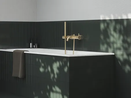 Zuhanygégecső 150 cm, műanyag 913.60GLB, Gold Brushed