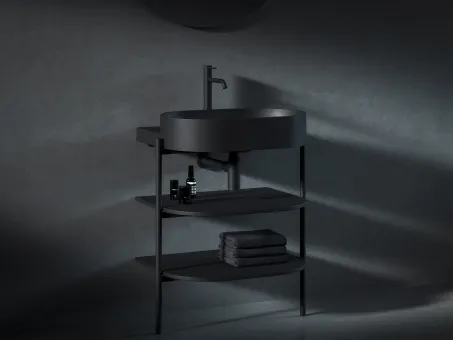 CS Yard 60 fürdőszobai bútor, matt fekete