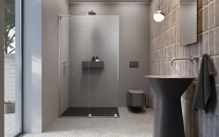 Furo SL Walk-in zuhanyfal 80 átlátszó balos