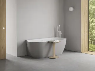 Freedom Wall II Tec 170x87, akrilkád, Smoke Grey/fehér, fehér/fekete/króm lefolyó